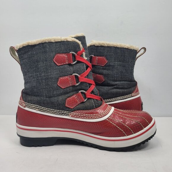 Sorel Tivoli Women's Red Waterproof Boots NL1530-986 US Size 7.5 - Picture 5 of 12